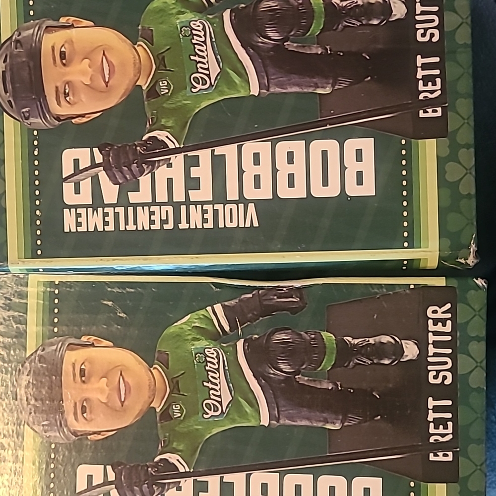 Brett Sutter bobble heads, 2